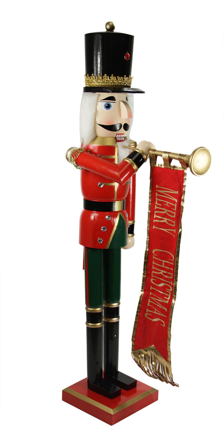 36 Red And Blue Nutcracker Soldier Christmas Decor Wooden Christmas Decorations Christmas Soldiers Nutcracker Soldier