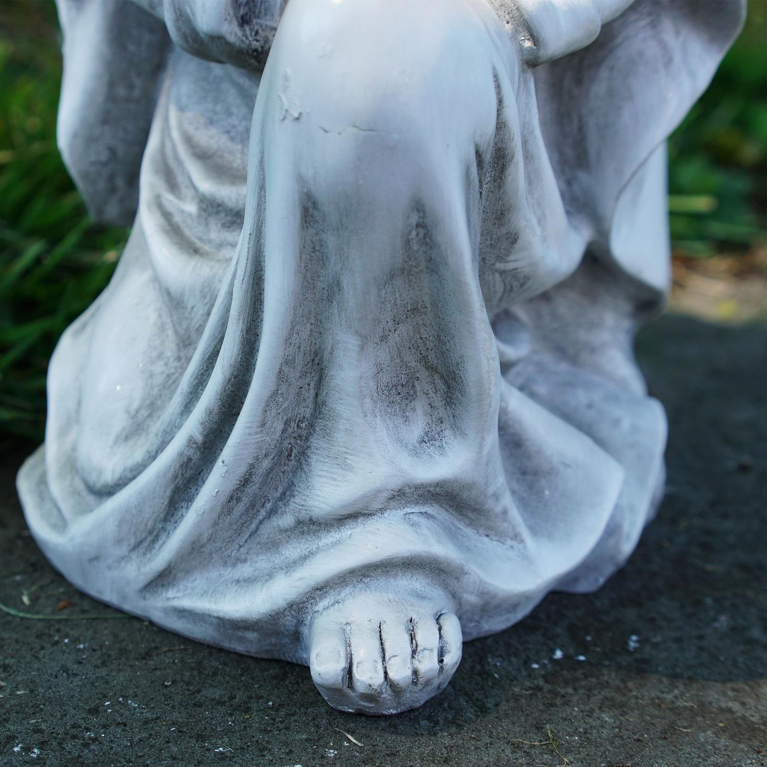Kneeling Praying Angel Religious Outdoor Garden Statue Christmas Central