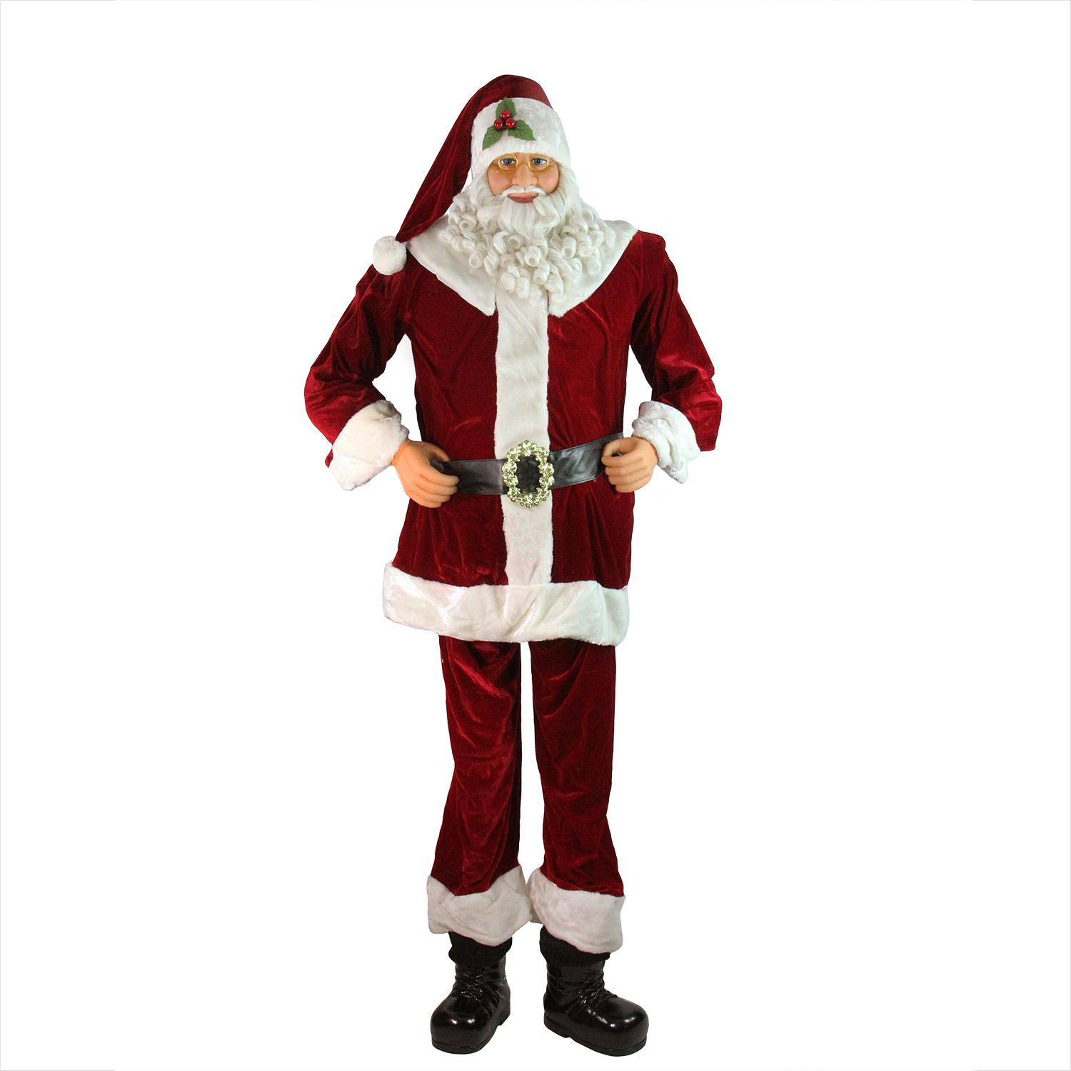 huge 6 foot life size decorative plush christmas santa huge 6 foot life size decorative plush christmas santa