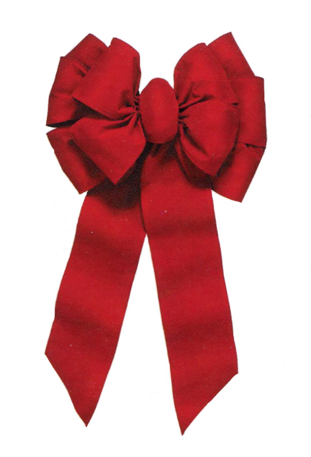 18" x 35" Large Red Indoor/Outdoor Velveteen 10-Loop Wired Christmas Holiday Bow | eBay