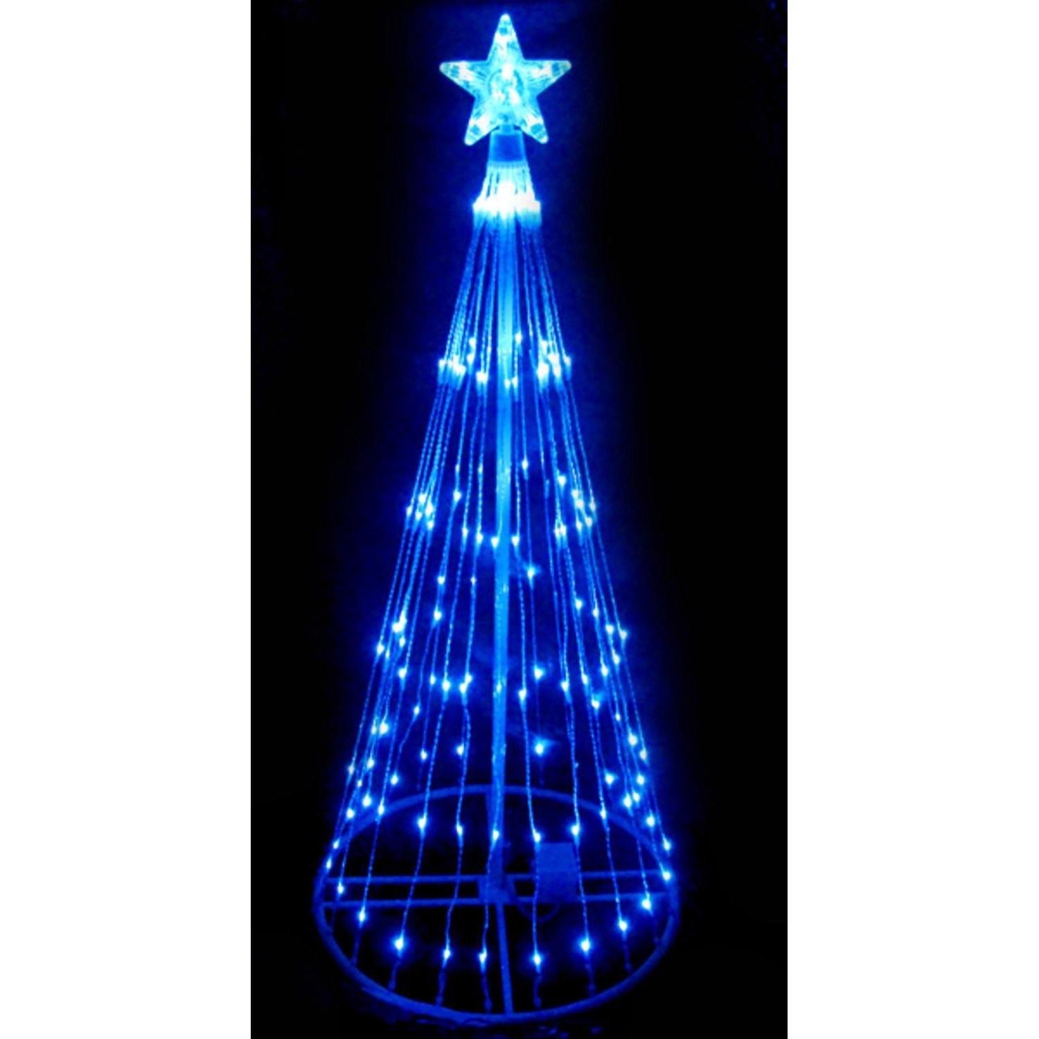 Blue Led Outdoor Christmas Tree 